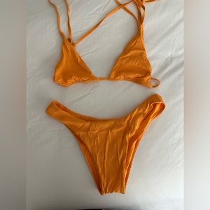 Monday Swimwear Tangerine Set Byron Bottom Barbados Top